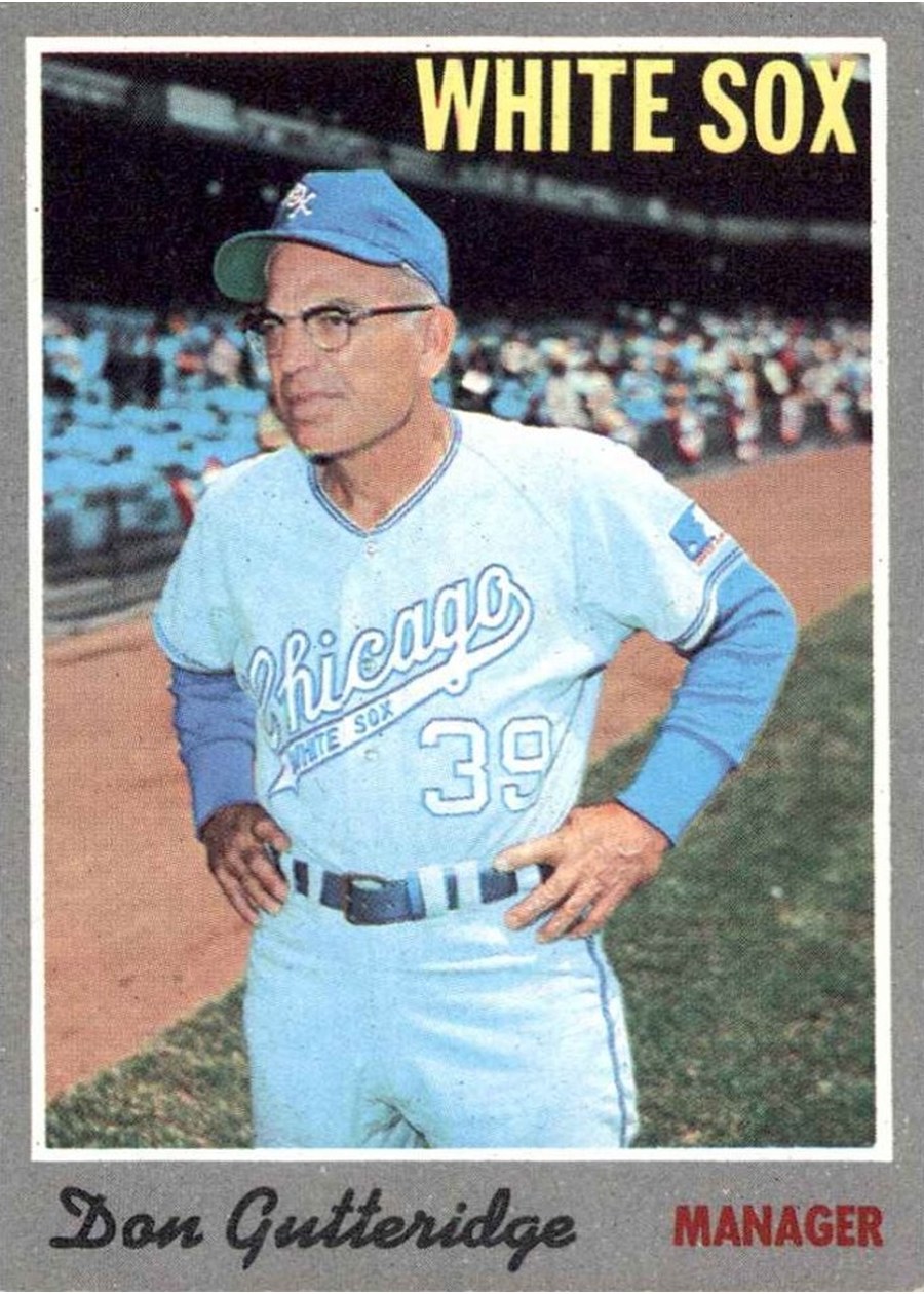 1970 Topps #123 Don Gutteridge, Chicago White Sox