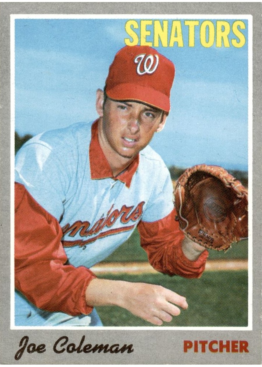 1970 Topps #127 Joe Coleman, Washington Senators