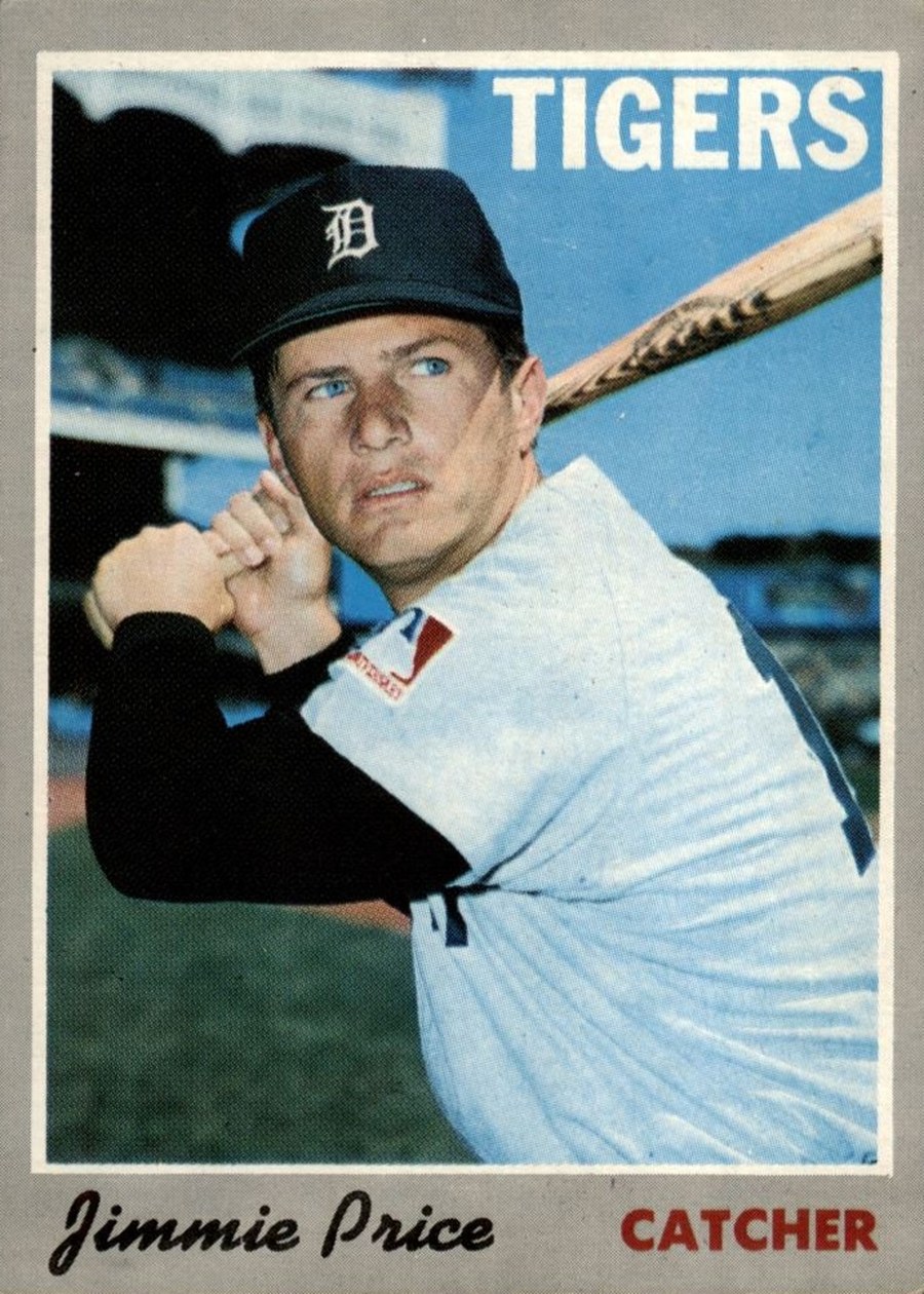 1970 Topps #129 Jimmie Price, Detroit Tigers