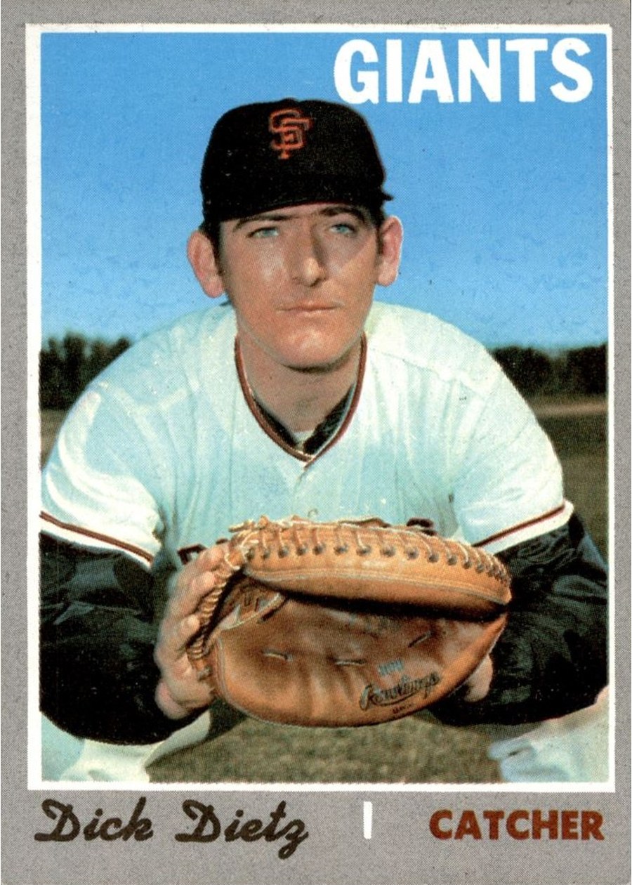 1970 Topps #135 Dick Dietz, San Francisco Giants