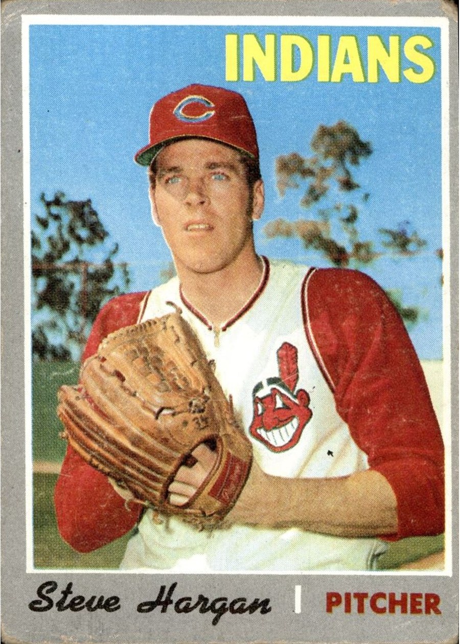 1970 Topps #136 Steve Hargan, Cleveland Indians