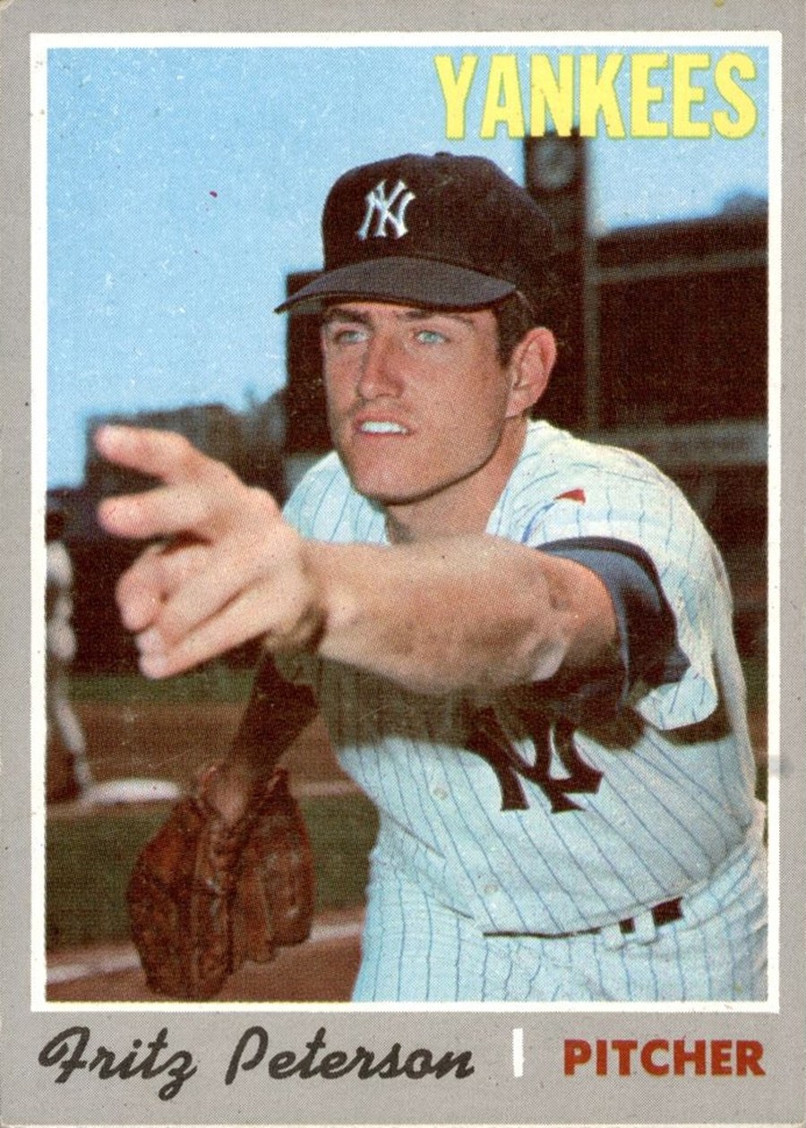 1970 Topps #142 Fritz Peterson, New York Yankees