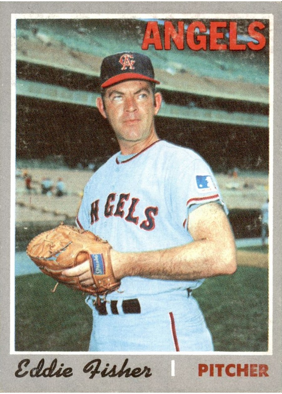 1970 Topps #156 Eddie Fisher, California Angels