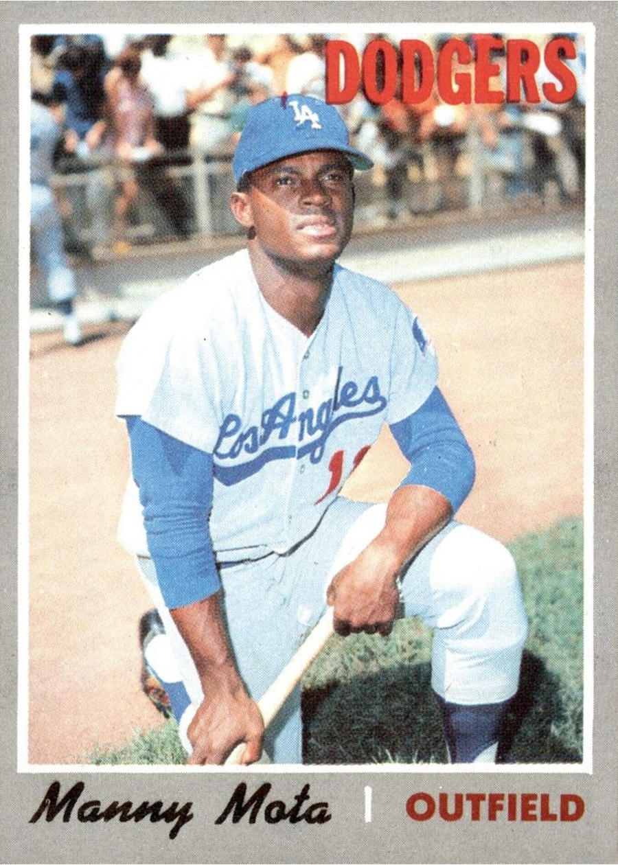 1970 Topps #157 Manny Mota, Los Angeles Dodgers