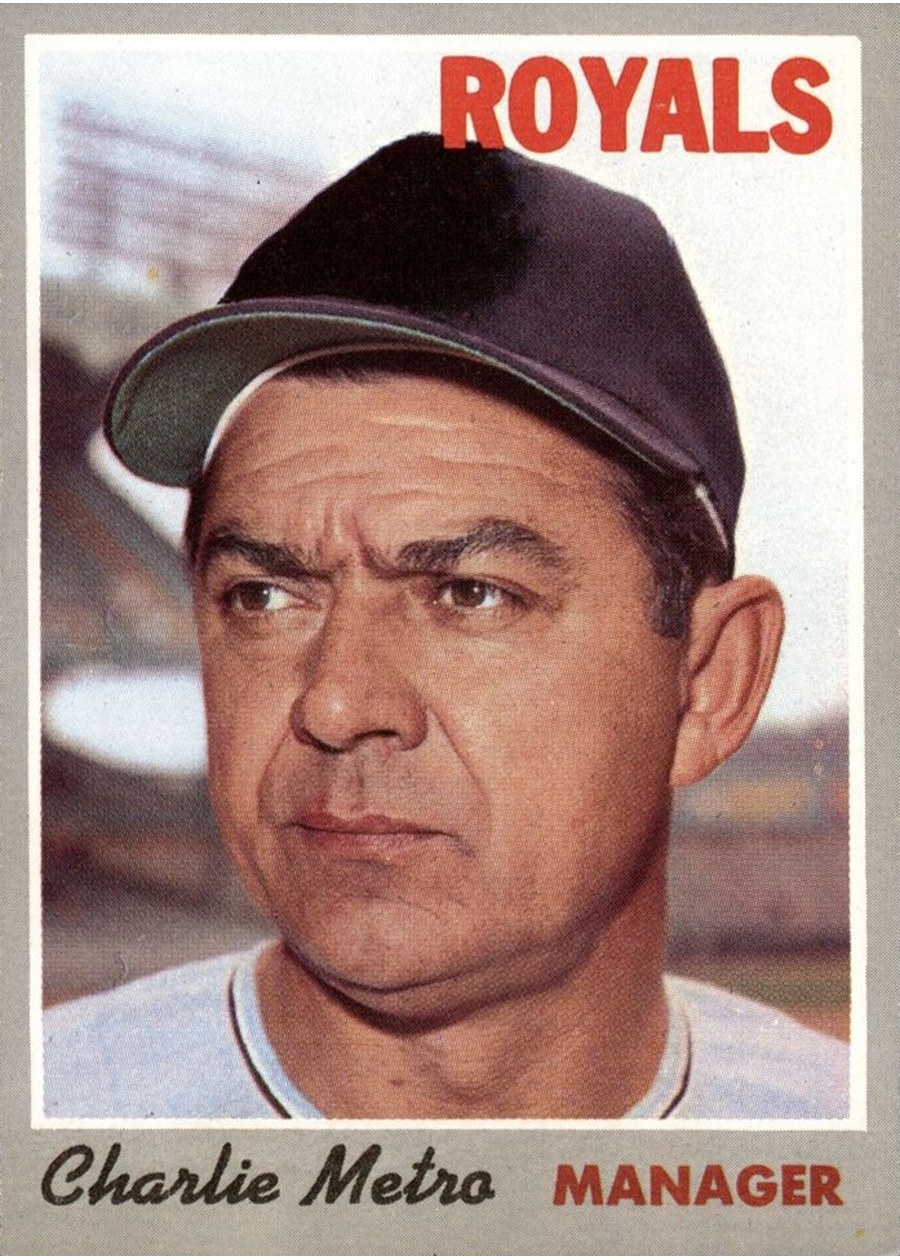 1970 Topps #16 Charlie Metro, Kansas City Royals