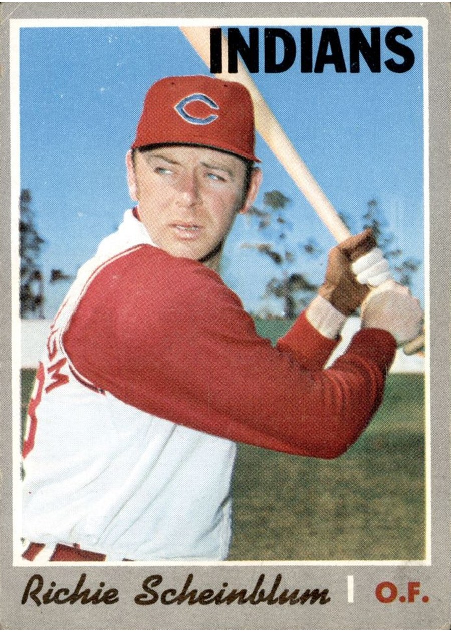 1970 Topps #161 Richie Scheinblum, Cleveland Indians