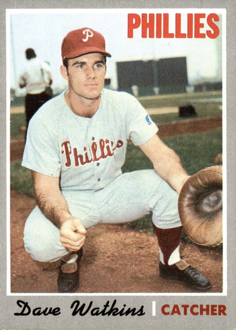 1970 Topps #168 Dave Watkins, Philadelphia Phillies