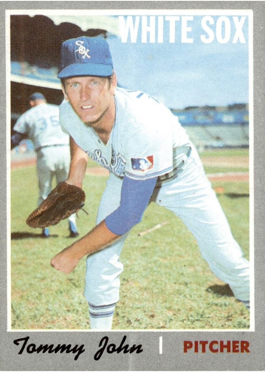 1970 Topps #180 Tommy John, Chicago White Sox