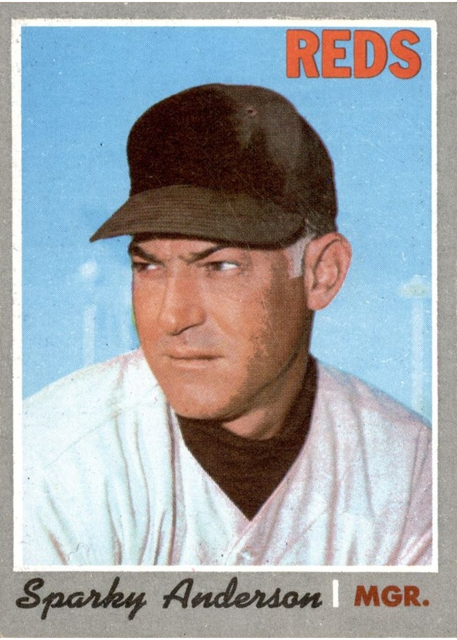 1970 Topps #181 Sparky Anderson, Cincinnati Reds