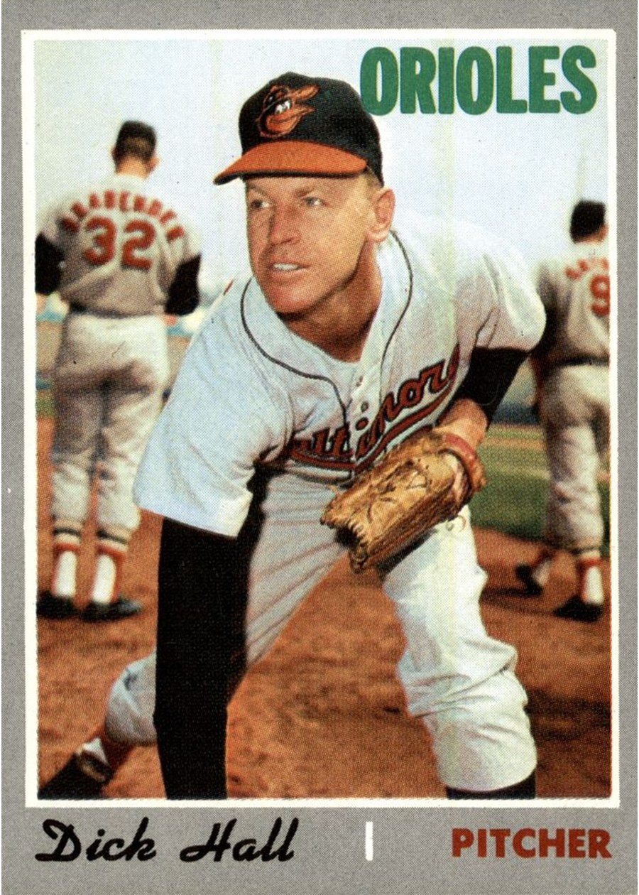 1970 Topps #182 Dick Hall, Baltimore Orioles