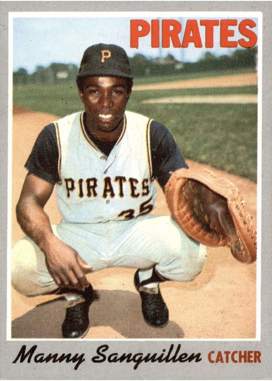 1970 Topps #188 Manny Sanguillen, Pittsburgh Pirates