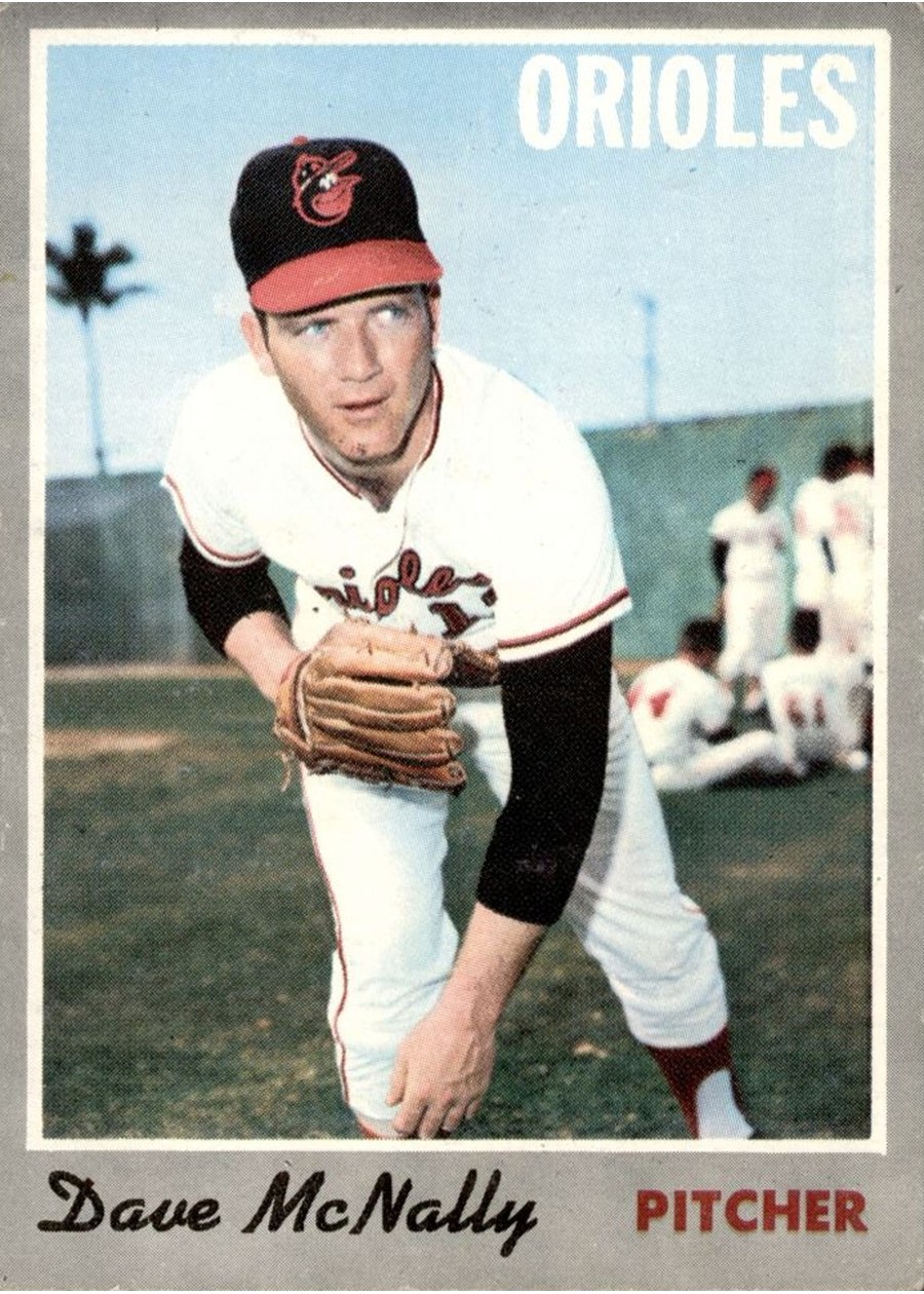 1970 Topps #20 Dave McNally, Baltimore Orioles