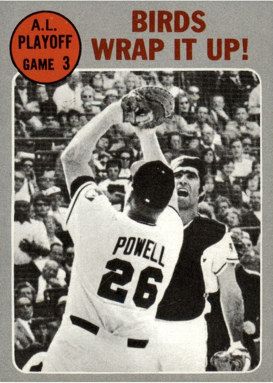 1970 Topps #201 A.L. Playoff Game 3 - Birds Wrap It Up!, Baltimore Orioles