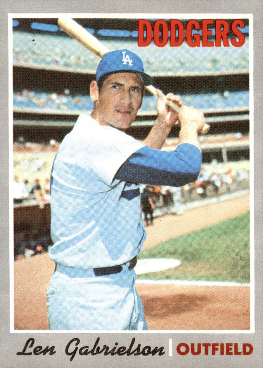 1970 Topps #204 Len Gabrielson, Los Angeles Dodgers