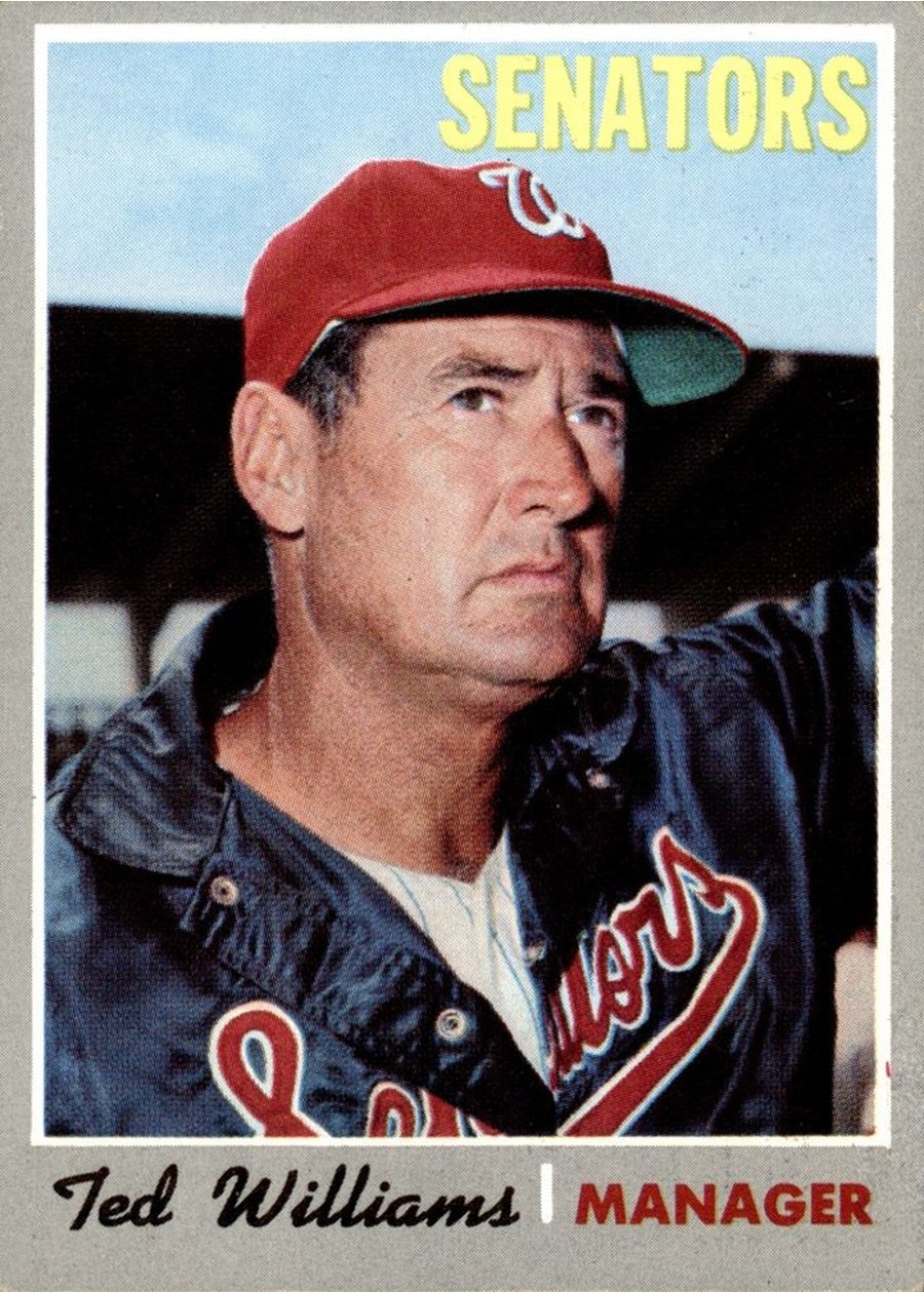 1970 Topps #211 Ted Williams, Washington Senators