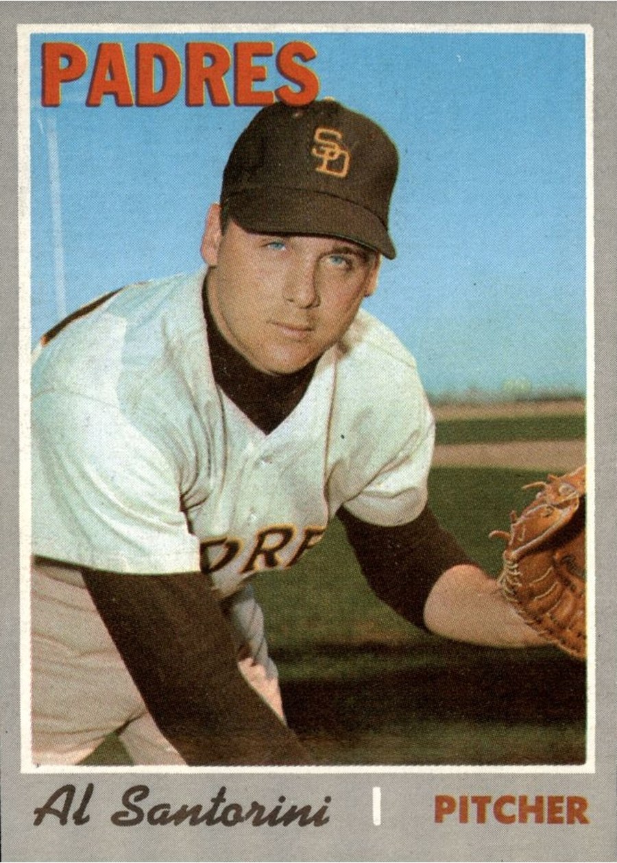 1970 Topps #212 Al Santorini, San Diego Padres