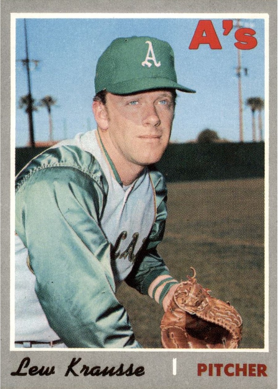 1970 Topps #233 Lew Krausse, Oakland Athletics