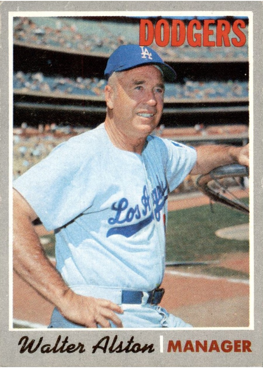 1970 Topps #242 Walter Alston, Los Angeles Dodgers