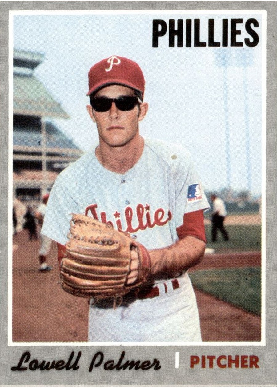 1970 Topps #252 Lowell Palmer, Philadelphia Phillies