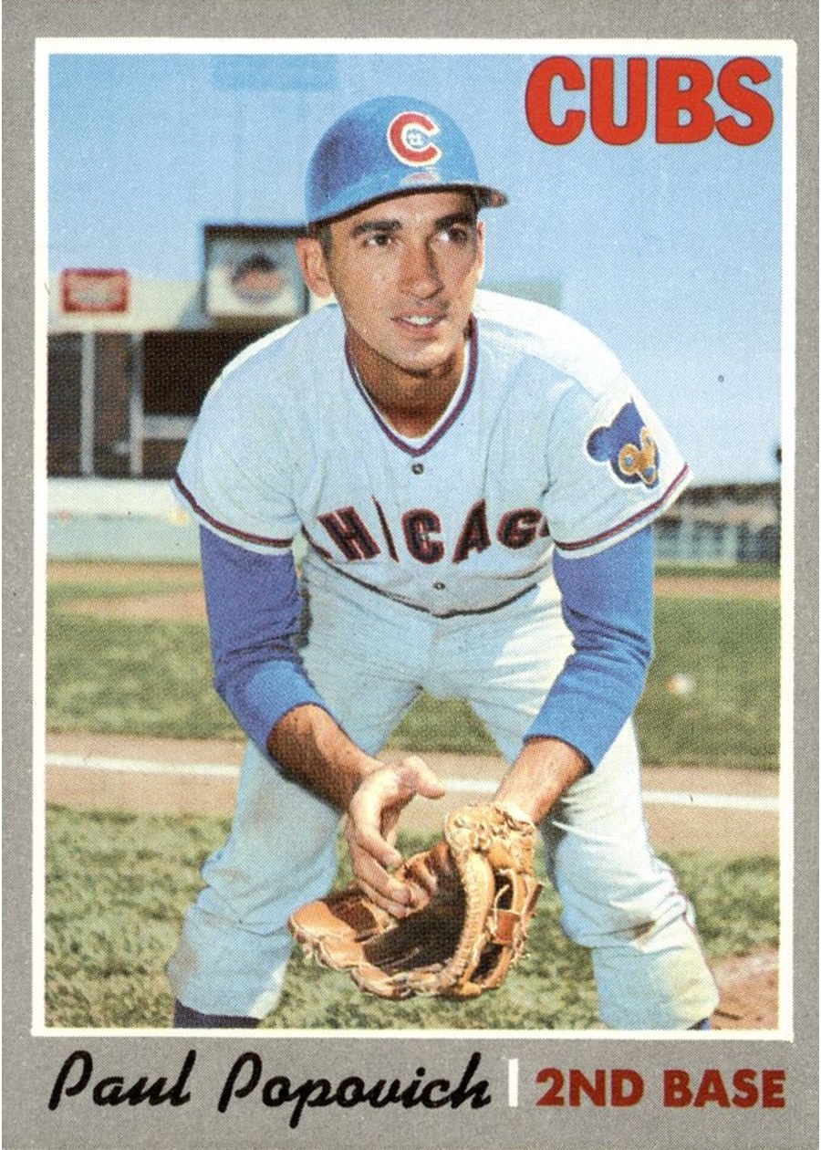 1970 Topps #258 Paul Popovich, Chicago Cubs