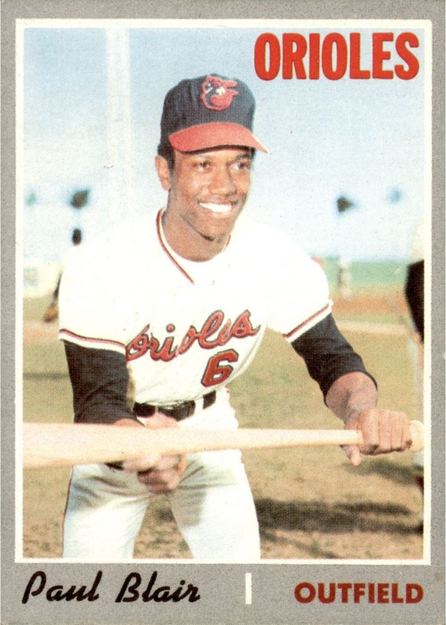 1970 Topps #285 Paul Blair, Baltimore Orioles