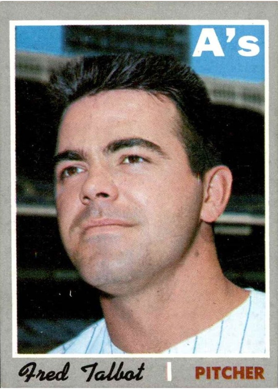 1970 Topps #287 Fred Talbot, Oakland Athletics