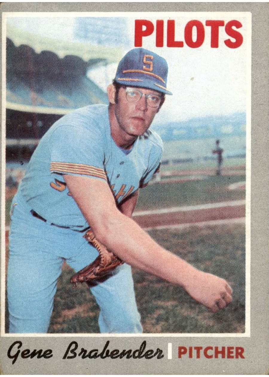 1970 Topps #289 Gene Brabender, Seattle Pilots