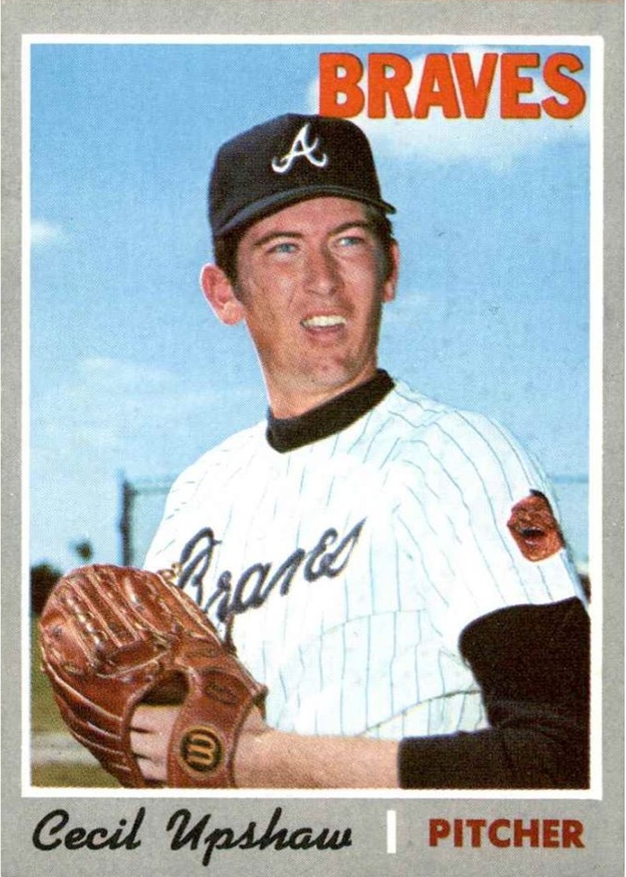1970 Topps #295 Cecil Upshaw, Atlanta Braves