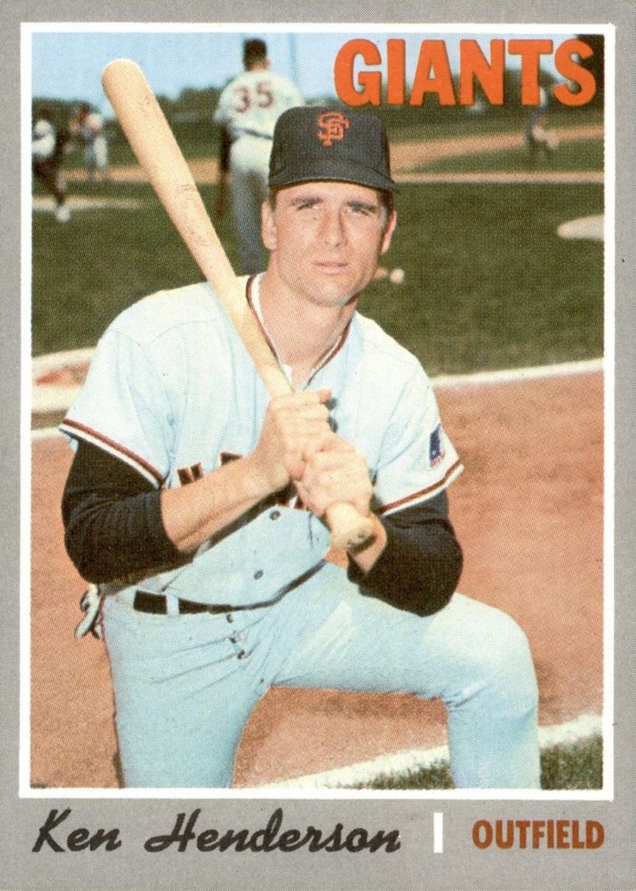 1970 Topps #298 Ken Henderson, San Francisco Giants