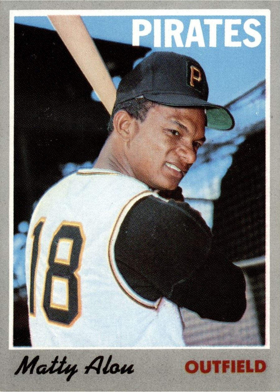 1970 Topps #30 Matty Alou, Pittsburgh Pirates