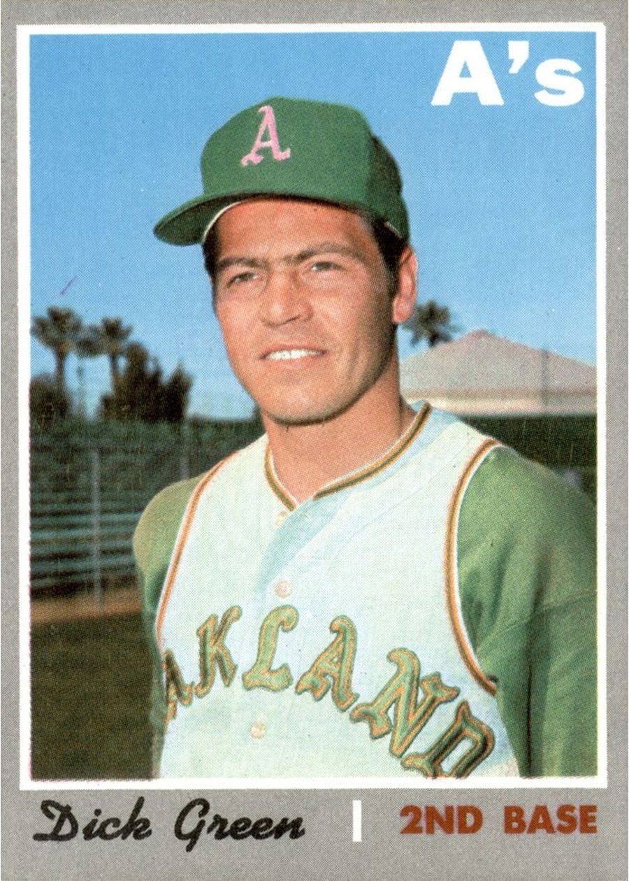 1970 Topps #311 Dick Green, Oakland Athletics
