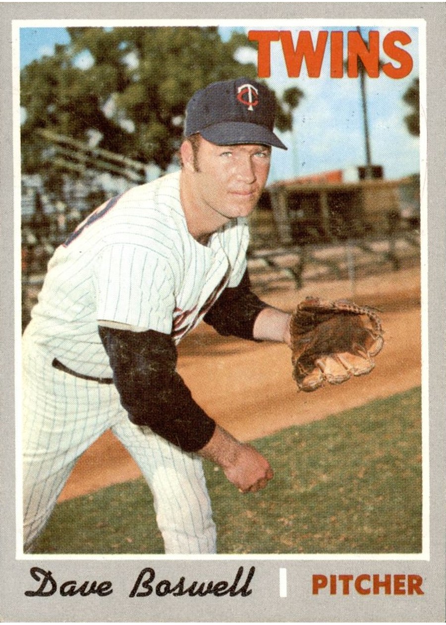 1970 Topps #325 Dave Boswell, Minnesota Twins
