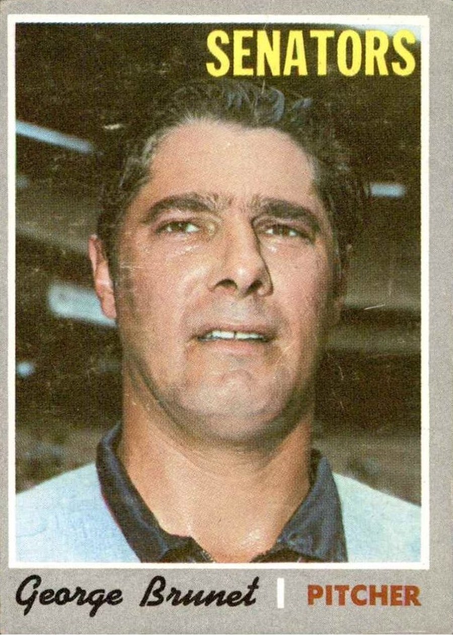 1970 Topps #328 George Brunet, Washington Senators