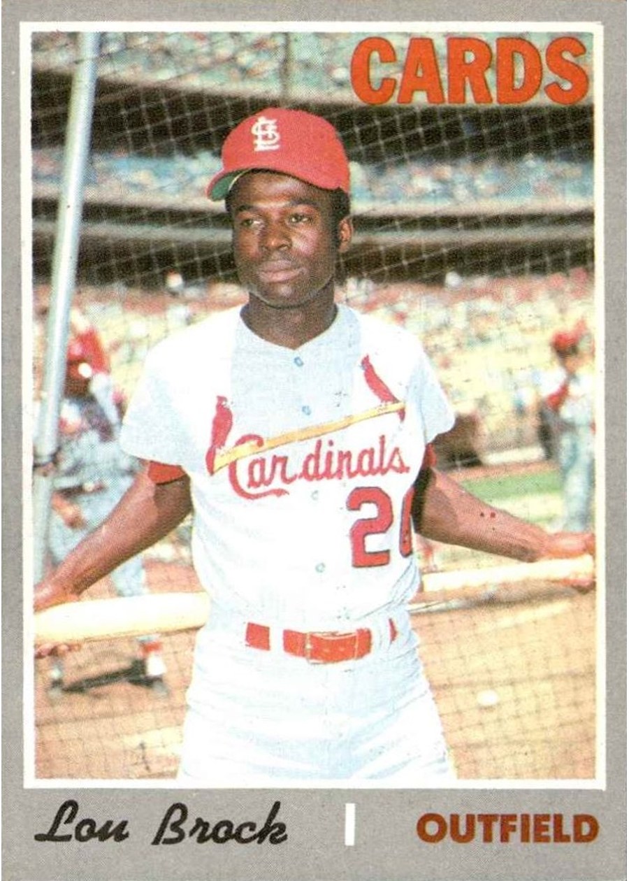 1970 Topps #330 Lou Brock, St. Louis Cardinals