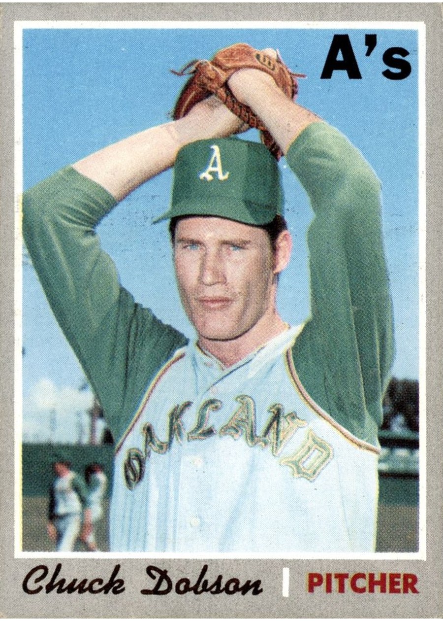 1970 Topps #331 Chuck Dobson, Oakland Athletics