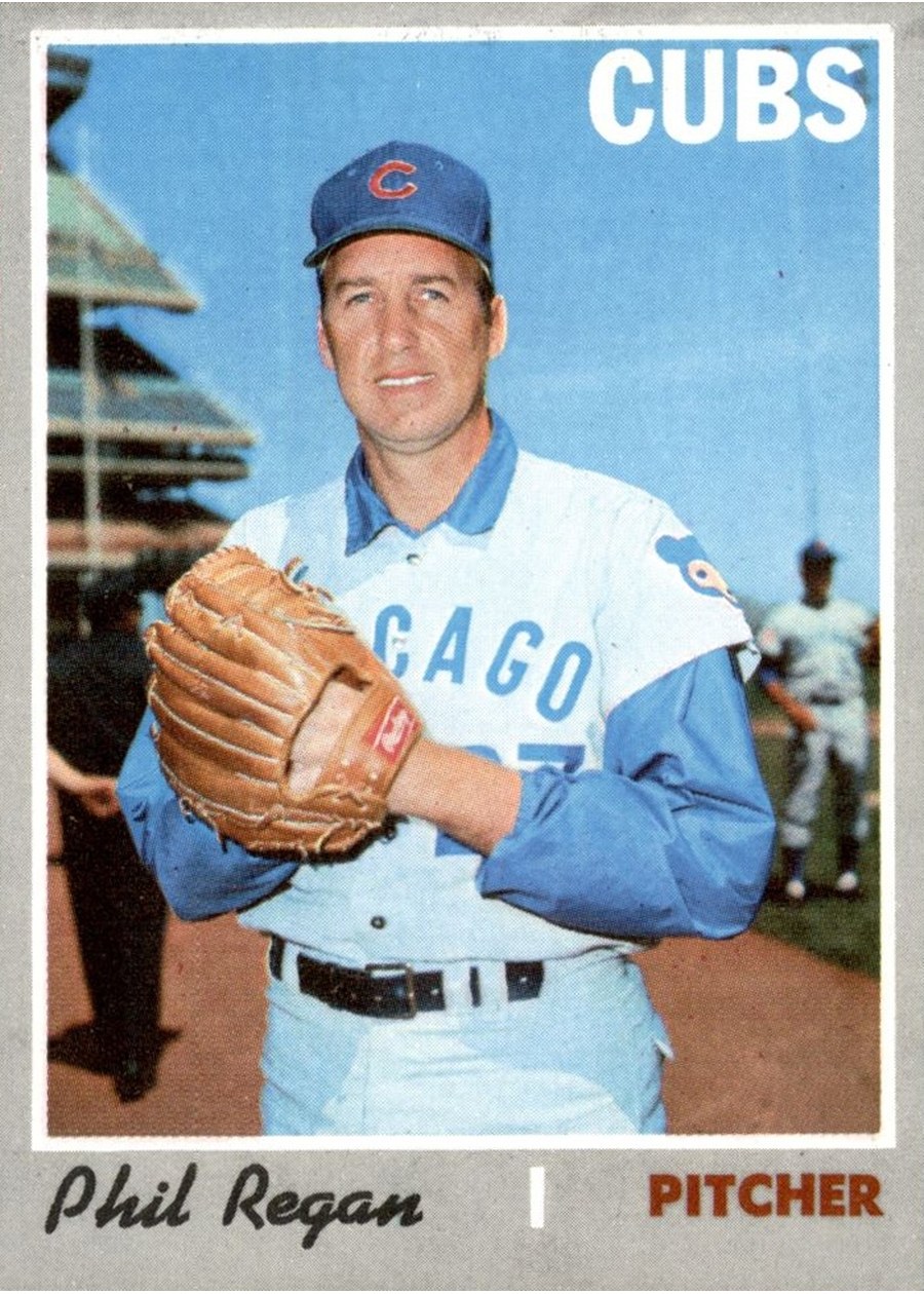 1970 Topps #334 Phil Regan, Chicago Cubs