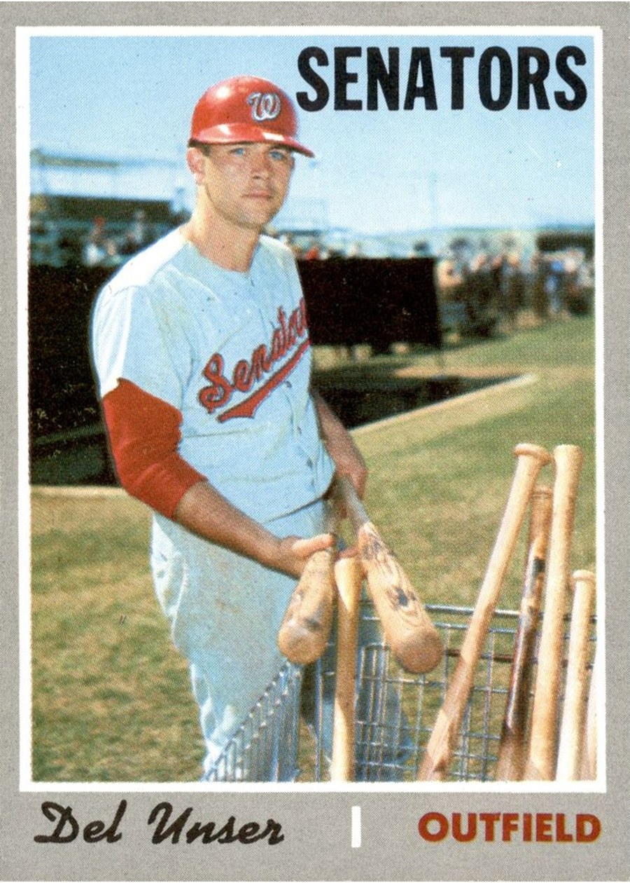 1970 Topps #336 Del Unser, Washington Senators