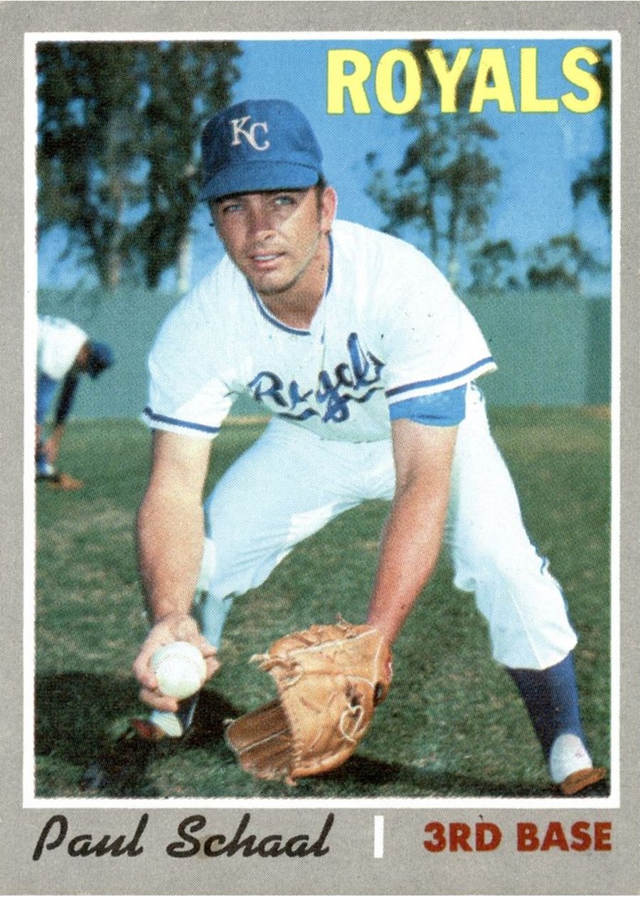 1970 Topps #338 Paul Schaal, Kansas City Royals