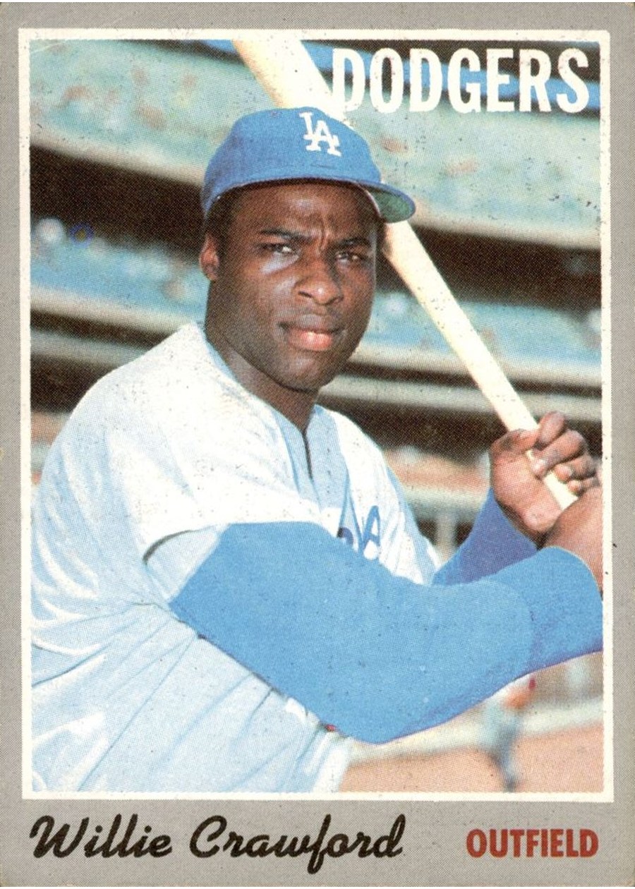 1970 Topps #34 Willie Crawford, Los Angeles Dodgers