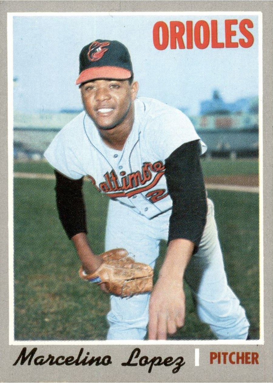 1970 Topps #344 Marcelino Lopez, Baltimore Orioles