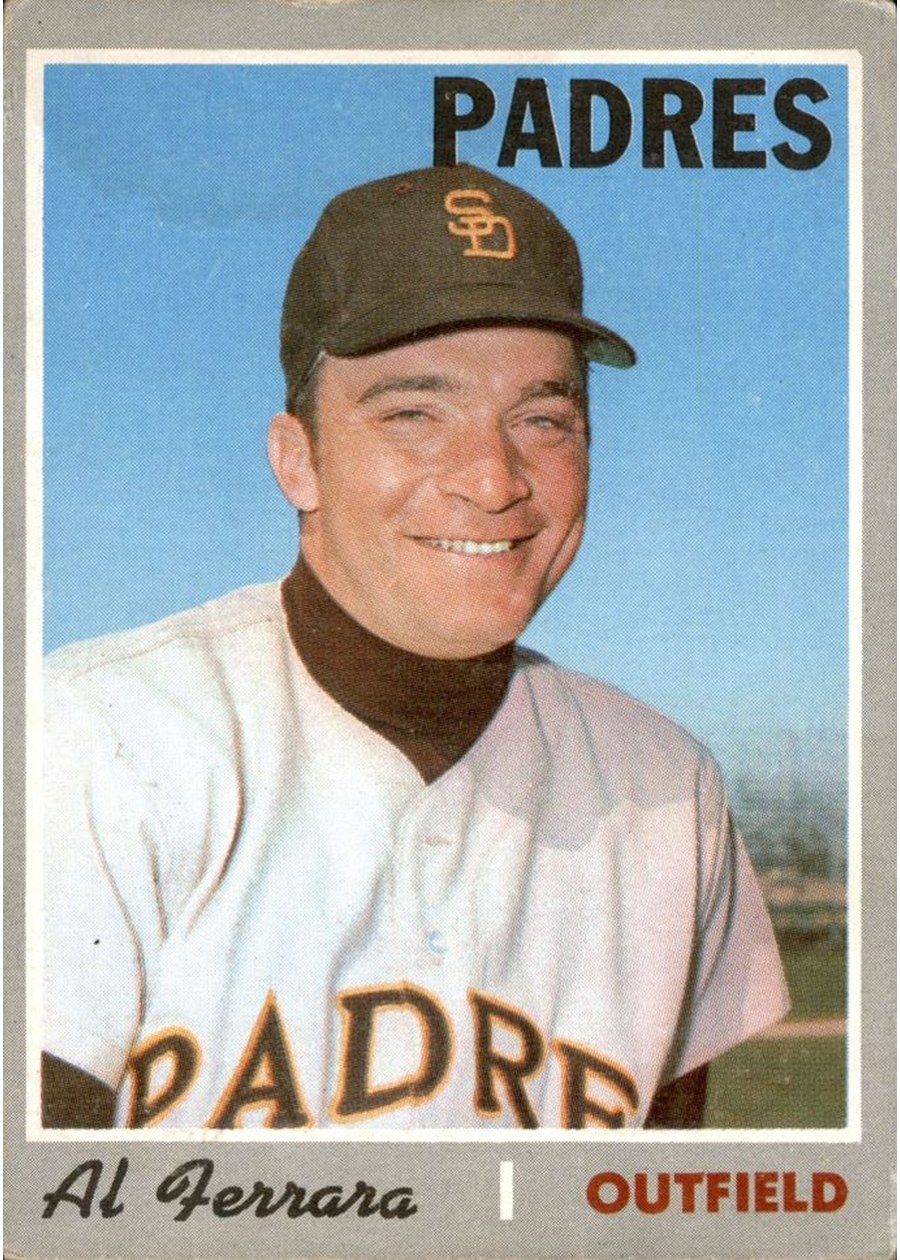 1970 Topps #345 Al Ferrara, San Diego Padres