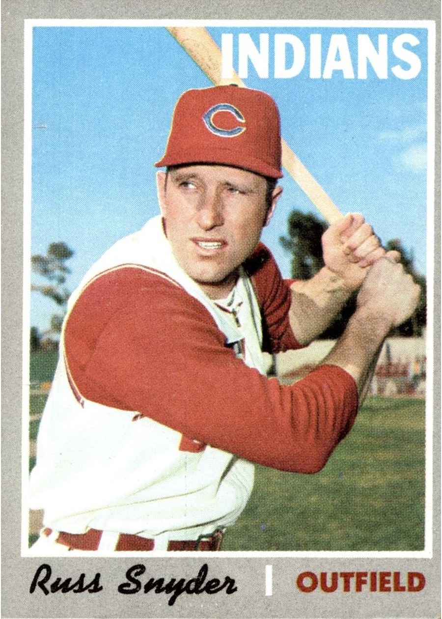 1970 Topps #347 Russ Snyder, Cleveland Indians
