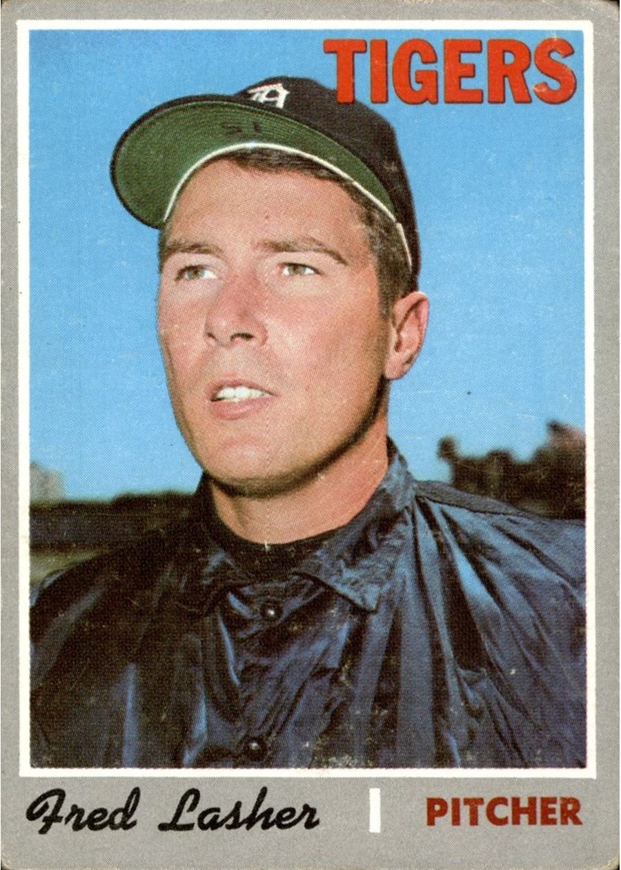 1970 Topps #356 Fred Lasher, Detroit Tigers