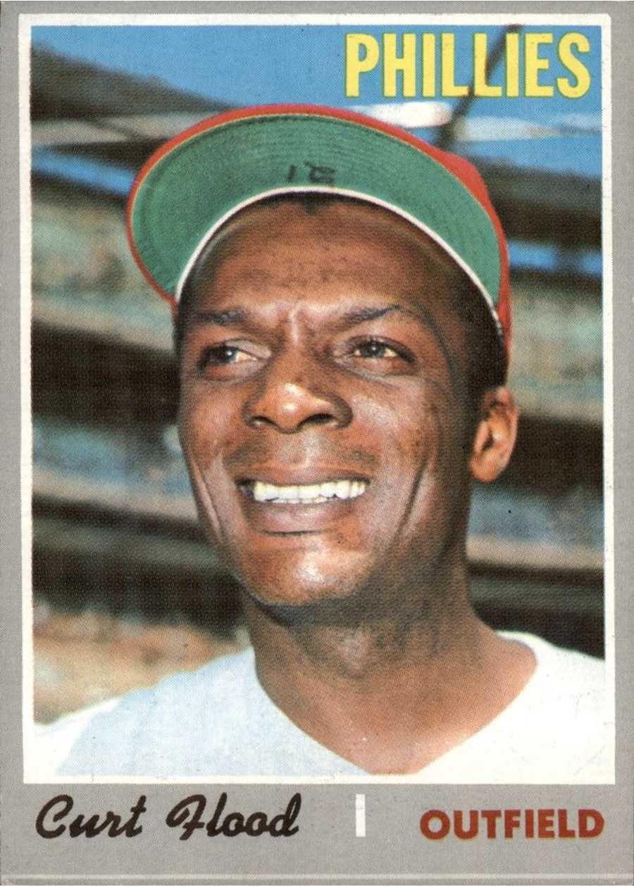 1970 Topps #360 Curt Flood, Philadelphia Phillies