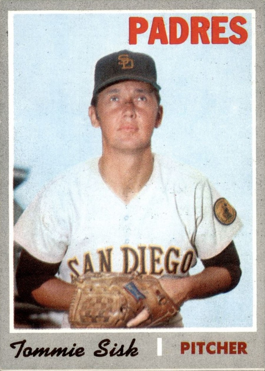 1970 Topps #374 Tommie Sisk, San Diego Padres
