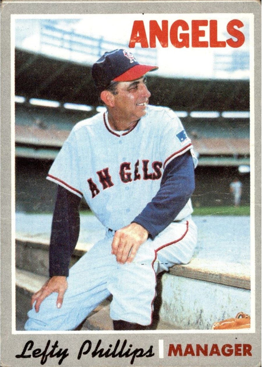 1970 Topps #376 Lefty Phillips, California Angels