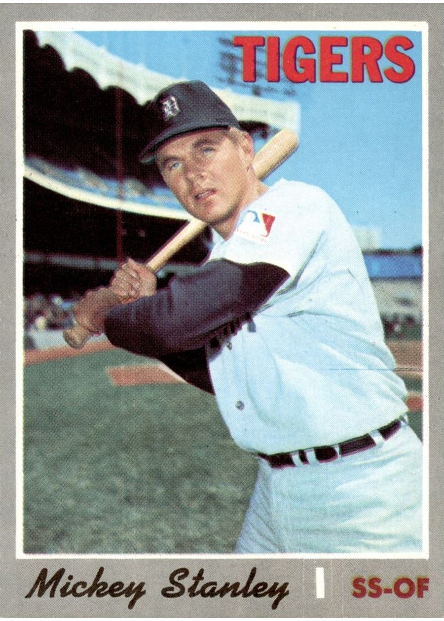 1970 Topps #383 Mickey Stanley, Detroit Tigers