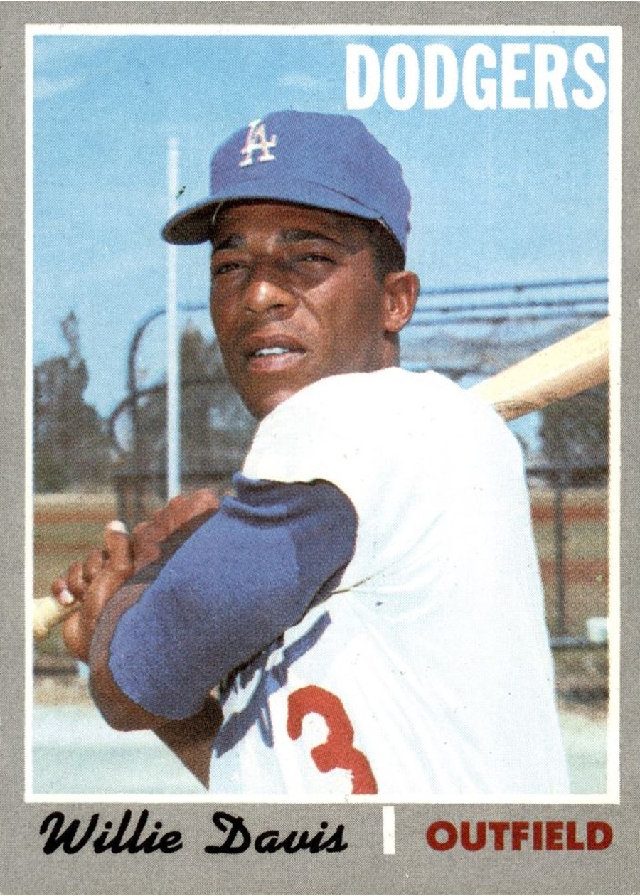 1970 Topps #390 Willie Davis, Los Angeles Dodgers