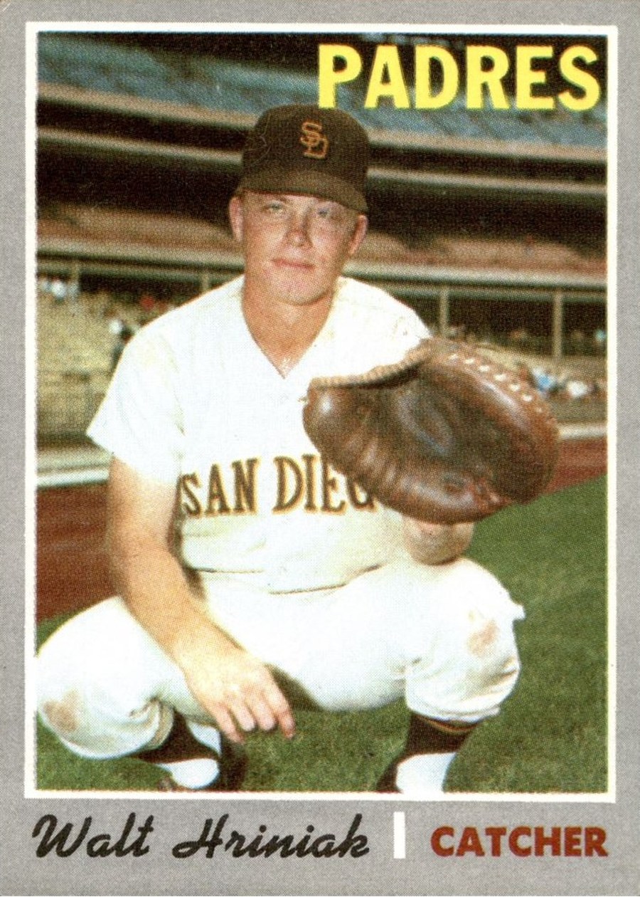 1970 Topps #392 Walt Hriniak, San Diego Padres