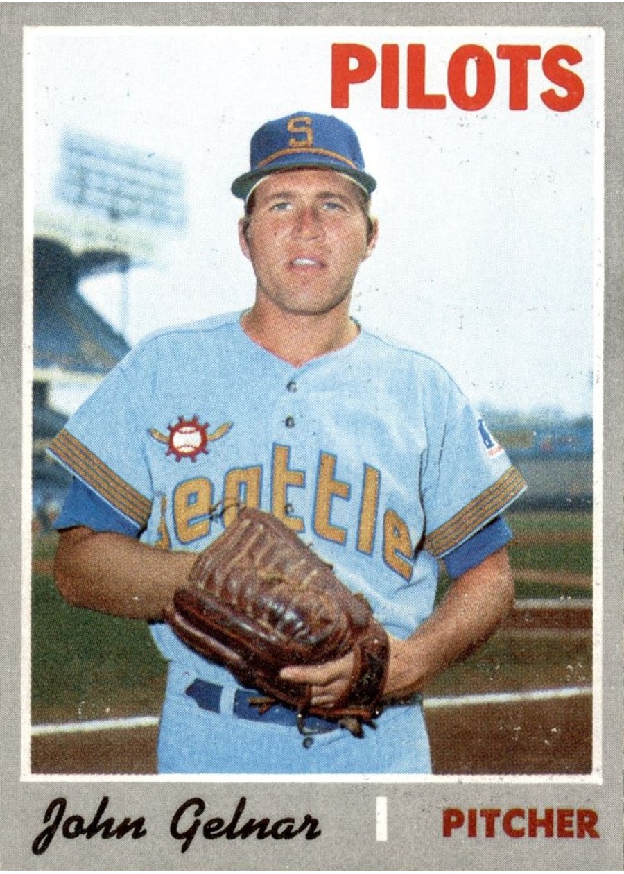 1970 Topps #393 John Gelnar, Seattle Pilots